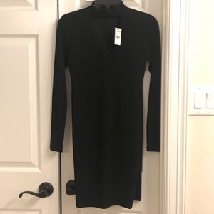 Express black long sleeve dress